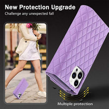 Load image into Gallery viewer, Casekis 7-Slot Foldable Crossbody Wallet Phone Case Purple
