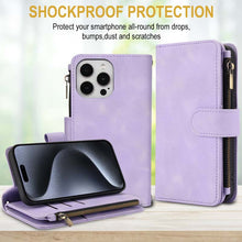 Load image into Gallery viewer, Casekis Crossbody 9 Card Holder Phone Case Purple
