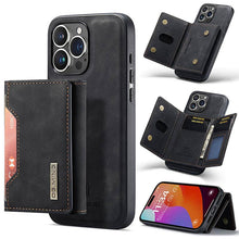 Load image into Gallery viewer, Casekis Magnetic Wallet Detachable Phone Case Black
