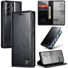 Load image into Gallery viewer, CASEKIS Luxury Flip Leather Phone Case for Galaxy S23 Plus 5G
