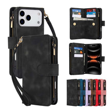 Lade das Bild in den Galerie-Viewer, Casekis Crossbody 9 Card Holder Phone Case Black
