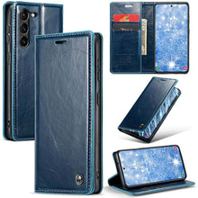 Load image into Gallery viewer, CASEKIS Luxury Flip Leather Phone Case for Galaxy S23 Plus 5G
