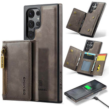 Load image into Gallery viewer, Casekis RFID Magnetic Detachable Leather Wallet Phone Case Coffee

