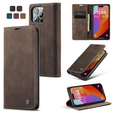 Load image into Gallery viewer, Casekis Retro Wallet Case For iPhone 15 Pro
