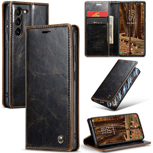 CASEKIS Luxury Flip Leather Phone Case for Galaxy S23 Plus 5G