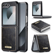 Load image into Gallery viewer, CASEKIS Galaxy Z Flip 6 5G Luxury Flip Leather Phone Case
