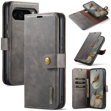 Load image into Gallery viewer, Casekis Detachable Leather Wallet Phone Case Gray
