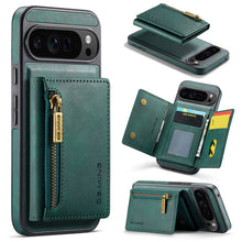 Lade das Bild in den Galerie-Viewer, Casekis RFID Magnetic Detachable Leather Wallet Phone Case Green

