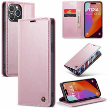 Load image into Gallery viewer, CASEKIS Luxury Flip Leather Phone Case for iPhone 15 Pro Max
