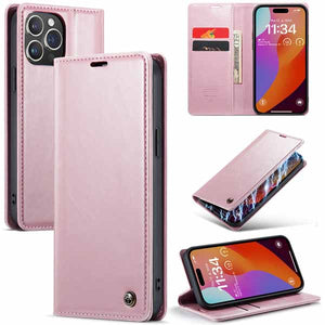 CASEKIS Luxury Flip Leather Phone Case for iPhone 15 Pro Max