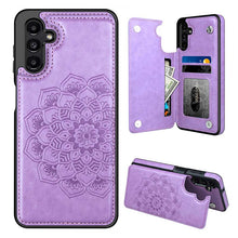 Load image into Gallery viewer, Casekis Mandala Embossed Phone Case Purple for Galaxy A54 5G

