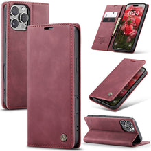 Load image into Gallery viewer, Casekis Retro Wallet Case For iPhone 16 Pro Max
