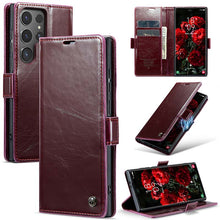 Load image into Gallery viewer, CASEKIS Luxury Flip Leather Phone Case for Galaxy S24 Ultra 5G
