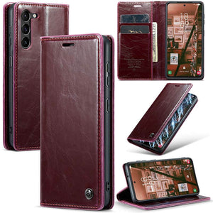 CASEKIS Luxury Flip Leather Phone Case for Galaxy S23 Plus 5G