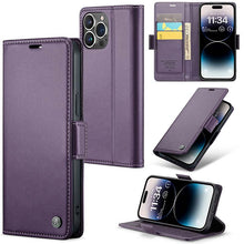 Load image into Gallery viewer, Casekis RFID Cardholder Phone Case Purple
