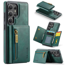 Lade das Bild in den Galerie-Viewer, Casekis RFID Magnetic Detachable Leather Wallet Phone Case Green
