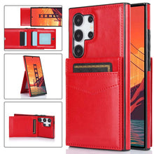 Lade das Bild in den Galerie-Viewer, Casekis Bracket Card Slot Phone Case Red
