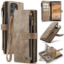 Load image into Gallery viewer, Casekis Leather Zipper Phone Case Brown
