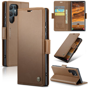 Casekis RFID Cardholder Phone Case Brown