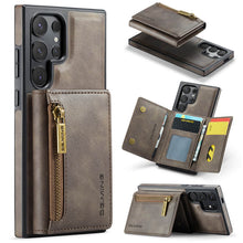 Lade das Bild in den Galerie-Viewer, Casekis RFID Magnetic Detachable Leather Wallet Phone Case Coffee
