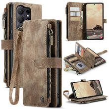 Load image into Gallery viewer, Casekis Leather Zipper Phone Case Brown
