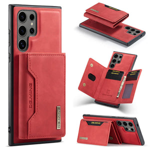 Casekis Magnetic Wallet Detachable Phone Case Red