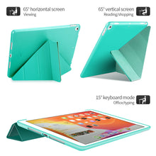 Load image into Gallery viewer, Leather Silicone Soft Back Cover Case For iPad - Casekis
