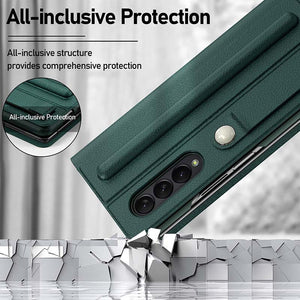 Casekis Leather Case With S Pen for Galaxy Z Fold 3 5G