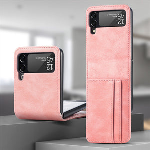 Casekis Folding Multi-card Leather Case for Galaxy Z Flip 3 5G
