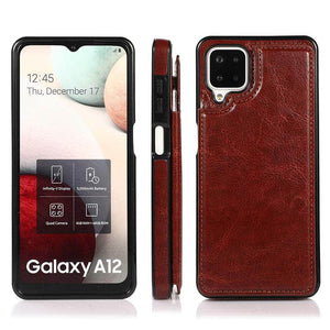 Casekis Cardholder Leather Wallet Phone Case For Galaxy A12