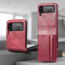 Load image into Gallery viewer, Casekis Folding Multi-card Leather Case for Galaxy Z Flip 3 5G
