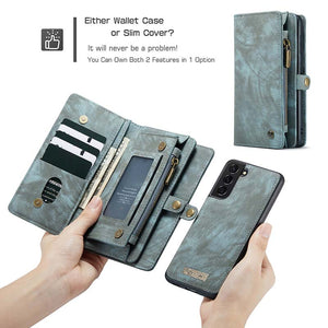 Casekis Wallet PU Leather Case for Galaxy S21 5G