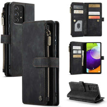 Load image into Gallery viewer, Leather Phone Case Zipper Case for Galaxy A52 4G/5G
