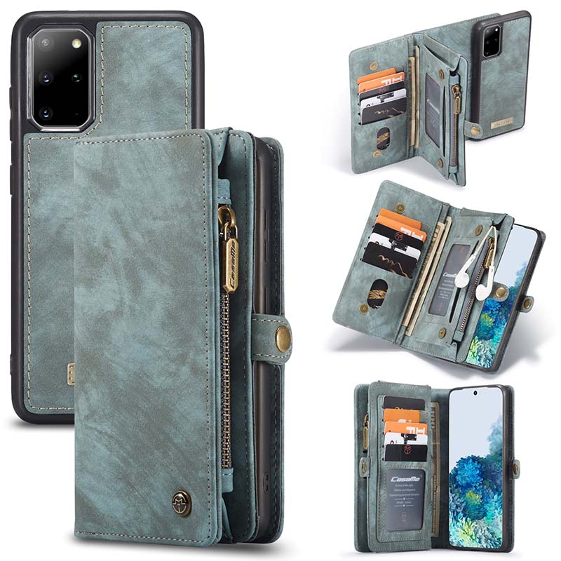 Casekis Multifunctional Wallet PU Leather Case for Galaxy S20 Plus