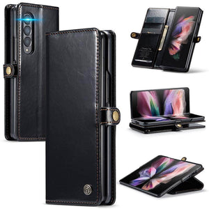 Luxury Flip Leather Card Slots Phone Case for Galaxy Z Fold 3 5G