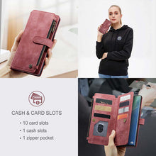 Load image into Gallery viewer, Casekis Leather Zipper Phone Case For Galaxy Note 20 Ultra

