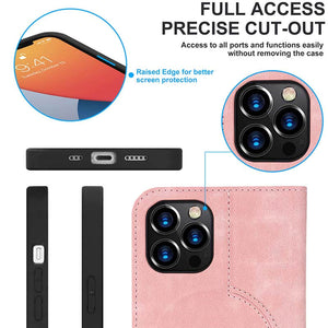 Casekis Wireless Charging Magnetic Wallet Phone Case Pink