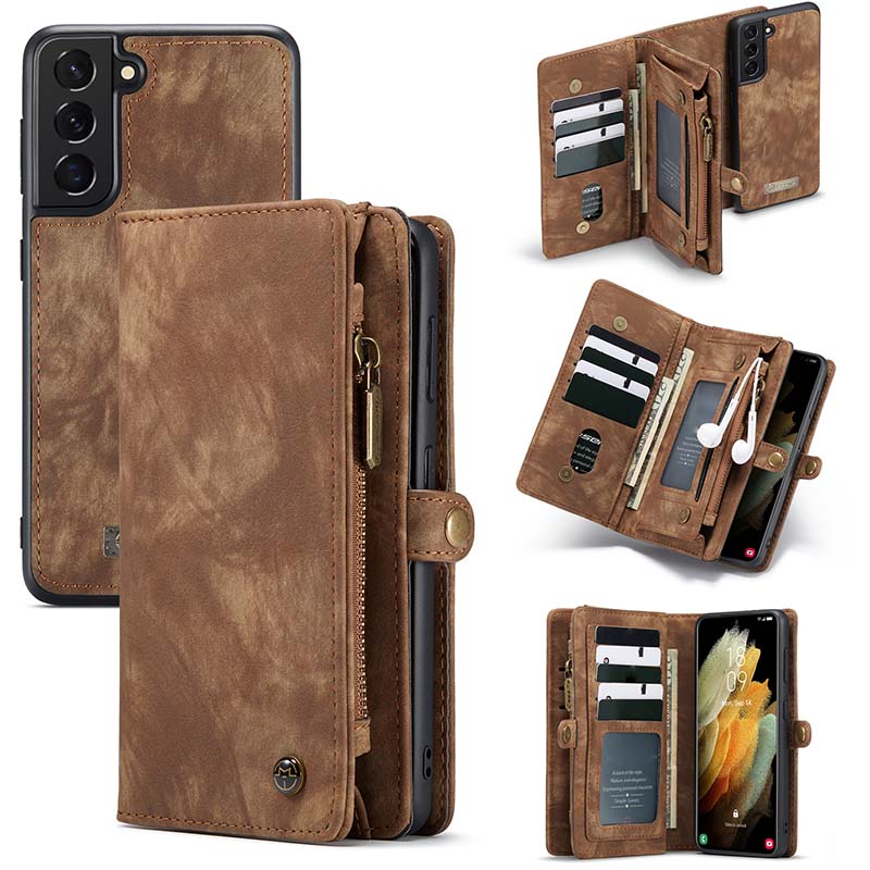 Casekis Wallet PU Leather Case for Galaxy S21 5G