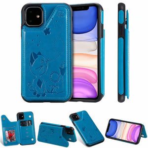New Luxury 3D Printed Leather Wallet Cover Case For iPhone - Casekis