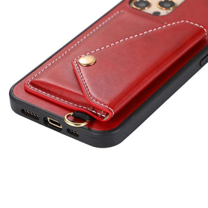 Casekis Wallet Phone Case Crossbody Leather Phone Case For iPhone