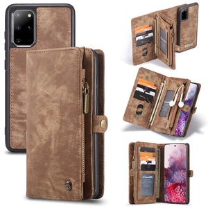 Casekis Multifunctional Wallet PU Leather Case for Galaxy S20 Plus