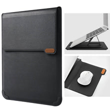 Load image into Gallery viewer, Casekis Leather Laptop Bag with Mouse Pad Adjustable Stand for Laptop 13 inch/14 inch
