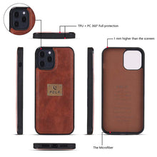 Load image into Gallery viewer, Casekis Leather Detachable Magnetic Wallet Case For iPhone

