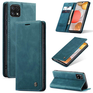 Casekis Retro Wallet Case For Galaxy A22 5G