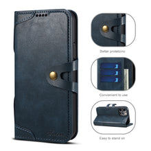 Load image into Gallery viewer, Casekis Flip Leather Phone Case Blue
