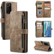 Load image into Gallery viewer, Casekis Leather Zipper Phone Case For Galaxy Note 20 Ultra
