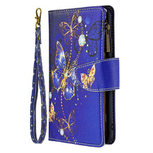 Load image into Gallery viewer, Luxury Large Capacity Painted Zipper Leather Case For iPhone

