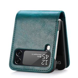 Casekis Folding Multi-card Leather Case for Galaxy Z Flip 3 5G