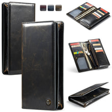 Load image into Gallery viewer, Casekis Multiple Card Slots Wallet Phone Case Brown
