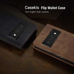 Casekis Retro Wallet Case For Pixel 6 Pro 5G